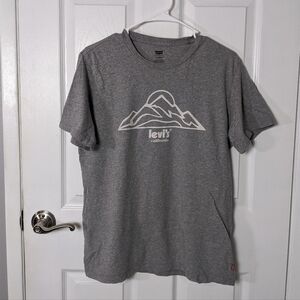 Levi's California Mountainscape Tee in Classic Heather Grey Size Medium‎